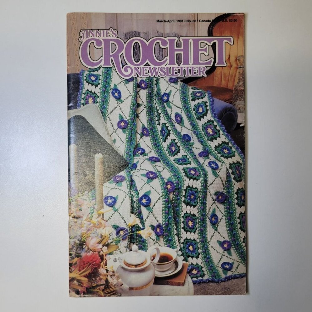 Annies Crochet Newsletter 1991 No 51 Baby Nursery Doll Dress Crafting Blanket